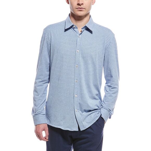 Boss Hugo Boss Mens  Slim Fit Shirt, Blue - Picture 1 of 3